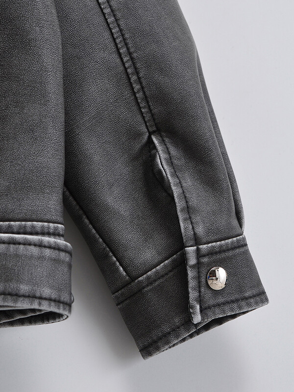 Ailegogo kevad-sügis naiste lahtised retro-pu kunstnahast jope Vintage naiste tõmblukuga rihm Moto-rattamantel šikk välisrõivad