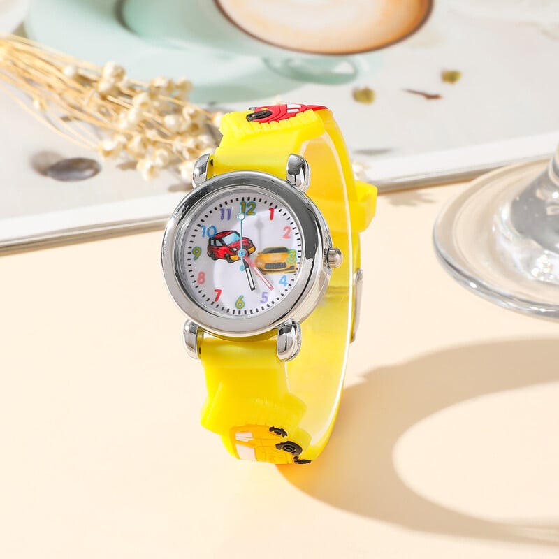 Dječji simpatični automobilski silikonski kvarcni sat za dječaka, student