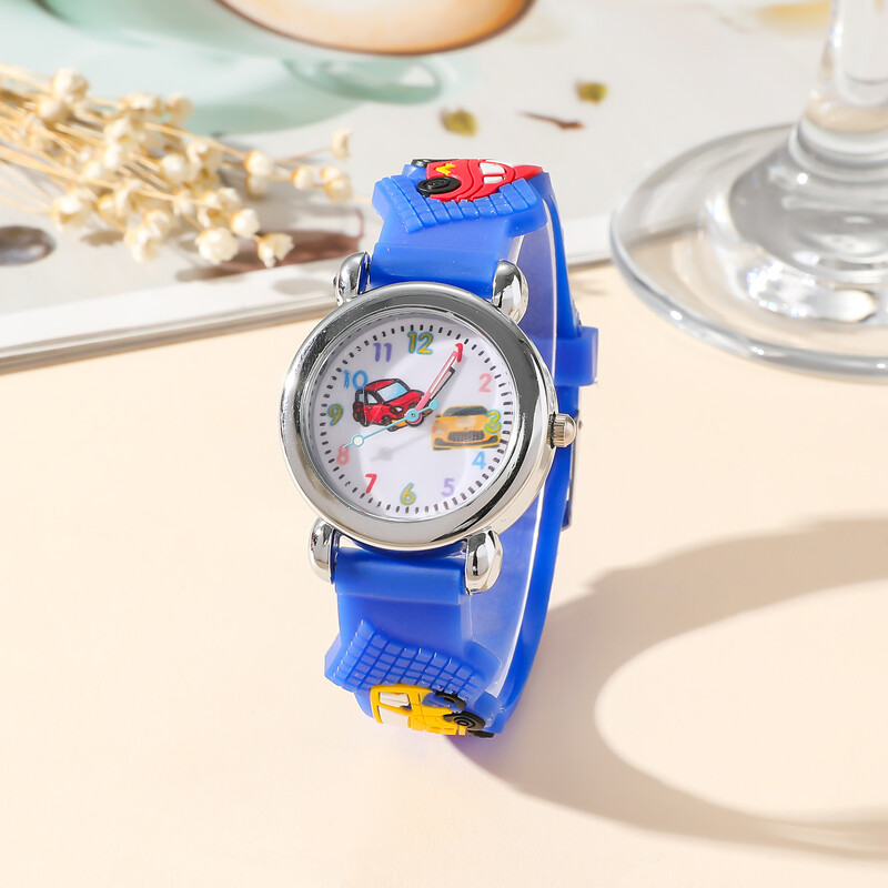 Dječji simpatični automobilski silikonski kvarcni sat za dječaka, student