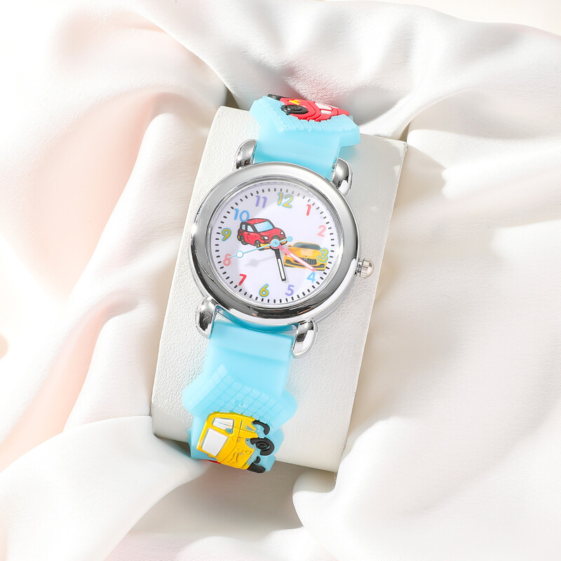 Dječji simpatični automobilski silikonski kvarcni sat za dječaka, student