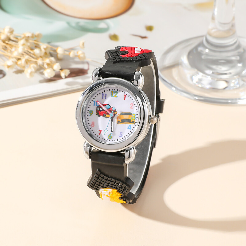 Dječji simpatični automobilski silikonski kvarcni sat za dječaka, student