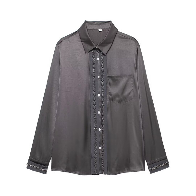 Willshela ženski modni 2-dijelni set s perlama s jednorednim kopčanjem i vintage hlače s elastičnim strukom Feamle Chic ženski kompleti hlača