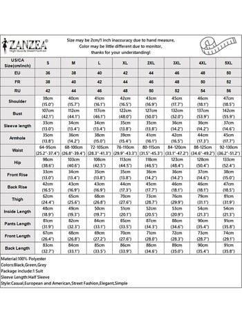 Γυναικεία σετ δύο τεμαχίων ZANZEA 2024 Φθινοπωρινά ασύμμετρα τοπ και παντελόνια Κοστούμια γραφείου Streetwear casual ασορτί σετ μόδας