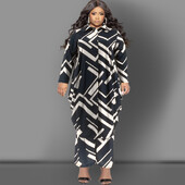 Suures suuruses kaheosalised komplektid, naiste komplektid, sobivad kostüümid, triibuline prindiga topp ja püksikomplektid vabaaja sügis-talv hulgimüük