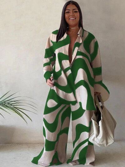 Kompleti od 2 komada Odjevne kombinacije Široke majice dugih hlača Ležerni elegantni ženski kompleti Ženska modna odijela velikih veličina Besplatna dostava na veliko