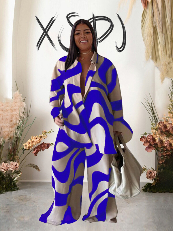 Kompleti od 2 komada Odjevne kombinacije Široke majice dugih hlača Ležerni elegantni ženski kompleti Ženska modna odijela velikih veličina Besplatna dostava na veliko