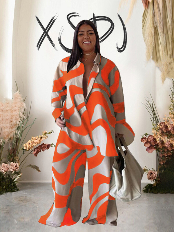 Kompleti od 2 komada Odjevne kombinacije Široke majice dugih hlača Ležerni elegantni ženski kompleti Ženska modna odijela velikih veličina Besplatna dostava na veliko