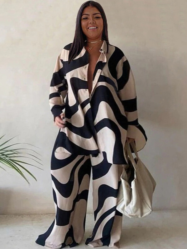 Kompleti od 2 komada Odjevne kombinacije Široke majice dugih hlača Ležerni elegantni ženski kompleti Ženska modna odijela velikih veličina Besplatna dostava na veliko