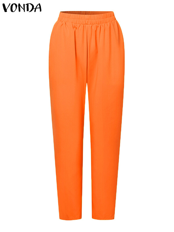 Plus veličina 5XL VONDA Ženski elegantni modni kompleti hlača dugih rukava 2 komada patchwork majica i dugih hlača Ležerna široka ulična odijela