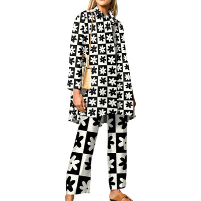 Proljetna i jesenska ženska košulja s dugim rukavima, modna osobnost, trendy brand, 3D digitalni ispis, ležerna ženska odjeća