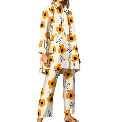 Proljetna i jesenska ženska košulja s dugim rukavima, modna osobnost, trendy brand, 3D digitalni ispis, ležerna ženska odjeća