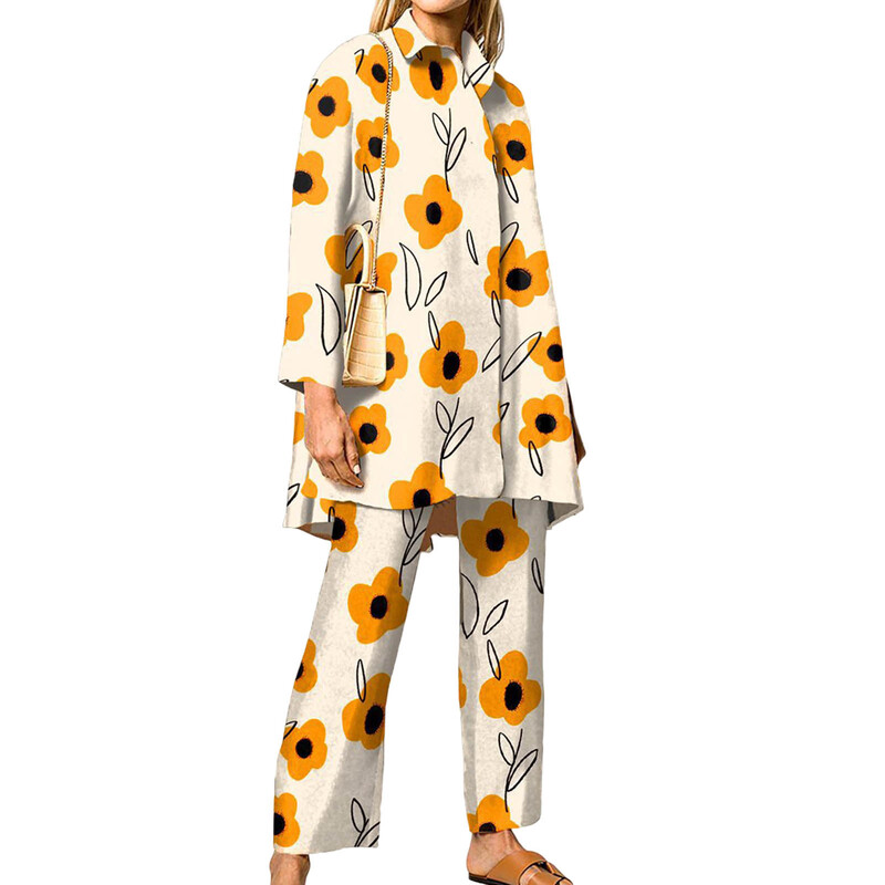 Proljetna i jesenska ženska košulja s dugim rukavima, modna osobnost, trendy brand, 3D digitalni ispis, ležerna ženska odjeća