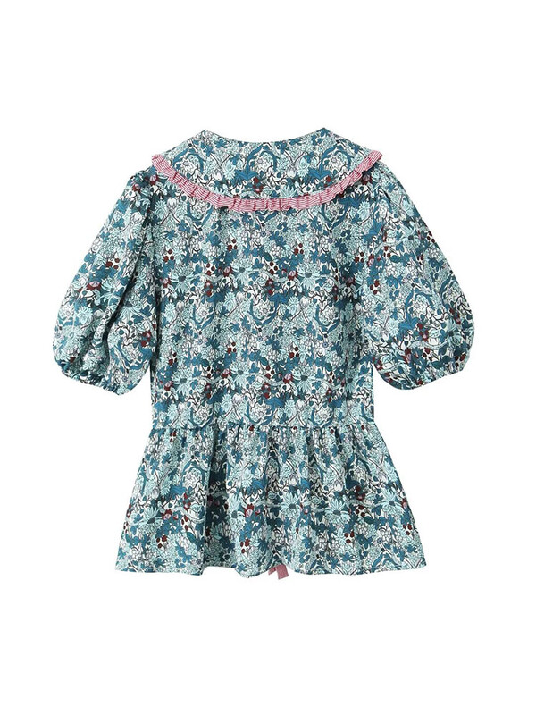 TELLHONEY Moda femeie guler rever cu dantelă cu pliuri Top talie elastică culori contrastante pantaloni ocazional pentru femeie set două piese