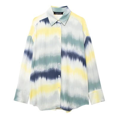 TRAFZA Ženske bluze s printom na kravatu Kompleti hlača Košulja dugih rukava Ležerne ravne hlače visokog struka Modna odjeća za visoke ulice