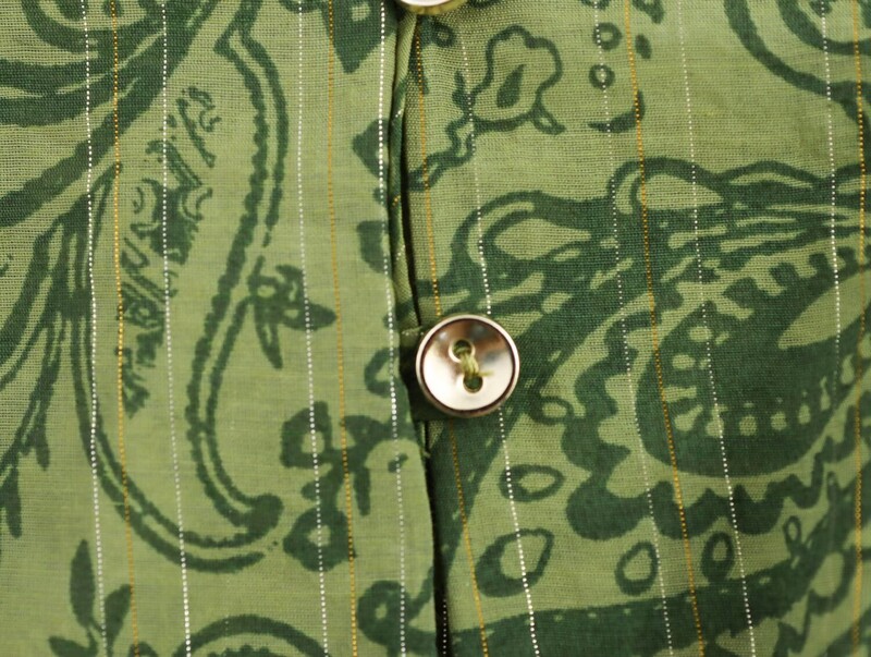 TRAFZA Ženske široke košulje s dugim rukavima s jednorednim kopčanjem, zelenim printom i V-izrezom + modne 2-dijelne hlače visokog struka s uzicom