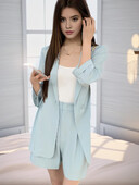 2-dijelni set sakoa za žene Novo proljeće ljeto 2024. Korejski modni dizajn Ležerne kratke hlače Kompleti odjevnih kombinacija Široka gornja odjeća Vruća rasprodaja