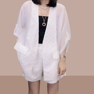 Ženski komplet kratkih hlača Trendovi 2024. Noviteti Ljeto Ležerni sakoi i kratke hlače Odijela za žene Dvodijelna odjeća 2 komada puna