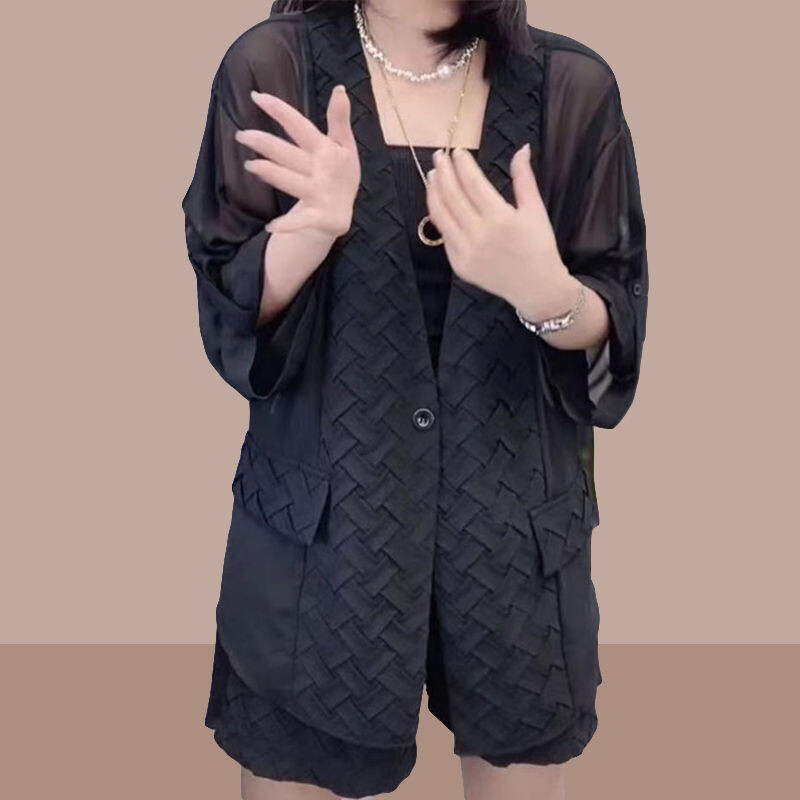 Ženski komplet kratkih hlača Trendovi 2024. Noviteti Ljeto Ležerni sakoi i kratke hlače Odijela za žene Dvodijelna odjeća 2 komada puna