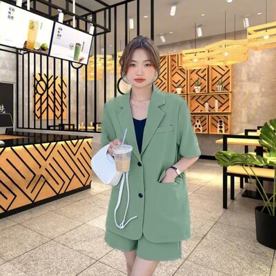 2-dijelna odjeća Ljetni komplet 2024. od dva modna komada za žene Široki jeftini ženski kompleti koji se podudaraju Odijela Kratke hlače Novo u promociji