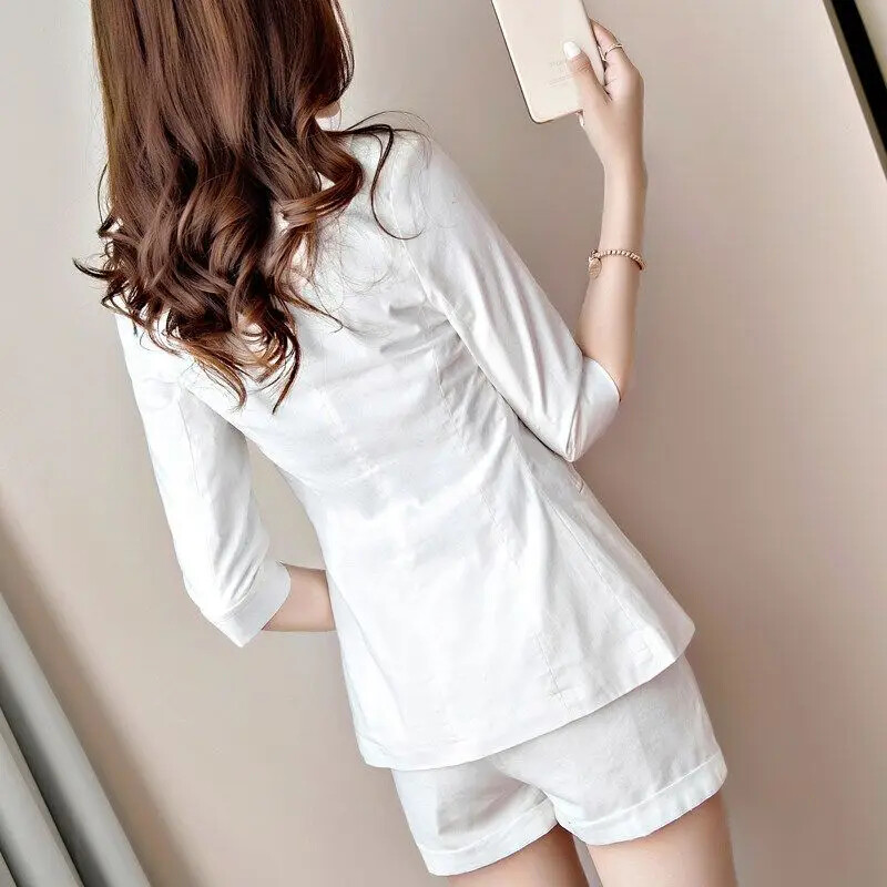 2024 novi ženski sako odijela s hlačama Komplet od 2 komada Uredske dame Elegantne ležerne jakne + široke hlače Svečano odijelo Femme Clothes T998