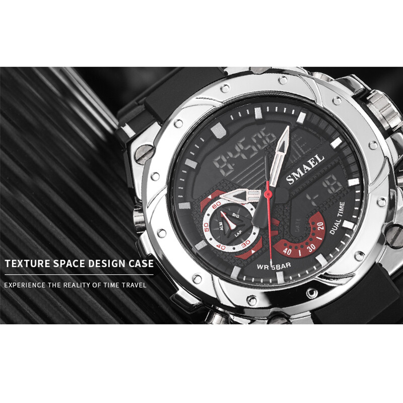 Spordikellad veekindel SMAEL meeste käekell Military Army Sinine Stopper Week Display Clocke 8060 Moodne kvartskäekell meestele