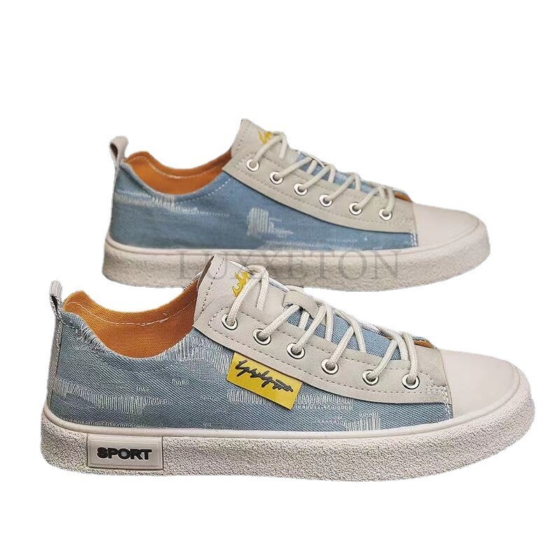 Modne plave platnene tenisice Muške traperice protiv neugodnih mirisa Muške tenisice Muške traper mokasine Tenisice Studentske dječačke natikače