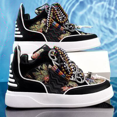 Modne Heighten tenisice za muškarce, velike ravne tenisice za trčanje Man Zapatillas Hombre Lace Up Men Vulcanize Shoes Winter