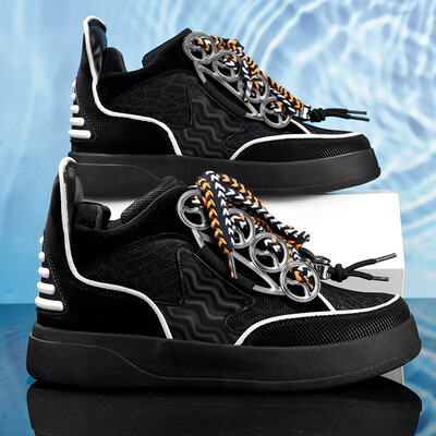 Modne Heighten tenisice za muškarce, velike ravne tenisice za trčanje Man Zapatillas Hombre Lace Up Men Vulcanize Shoes Winter