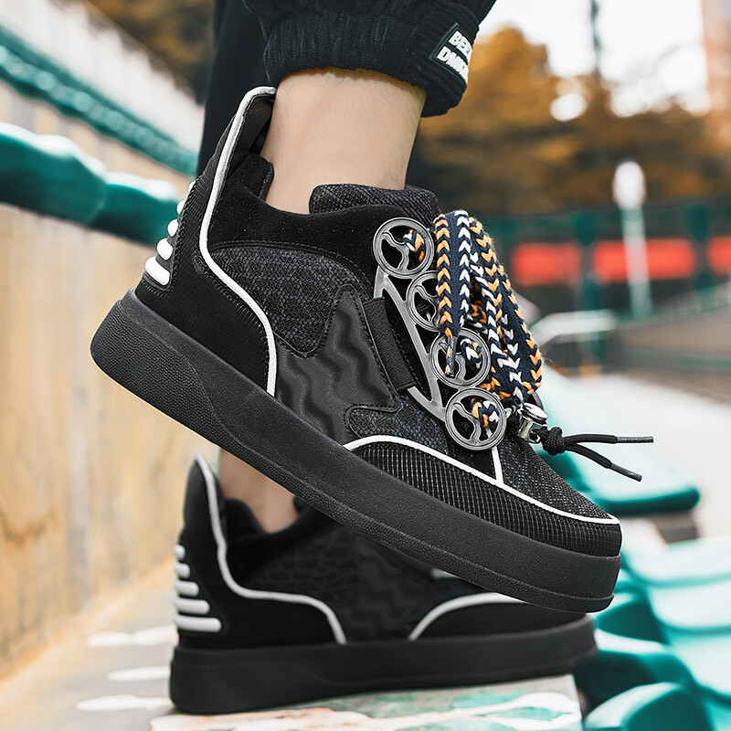 Modne Heighten tenisice za muškarce, velike ravne tenisice za trčanje Man Zapatillas Hombre Lace Up Men Vulcanize Shoes Winter