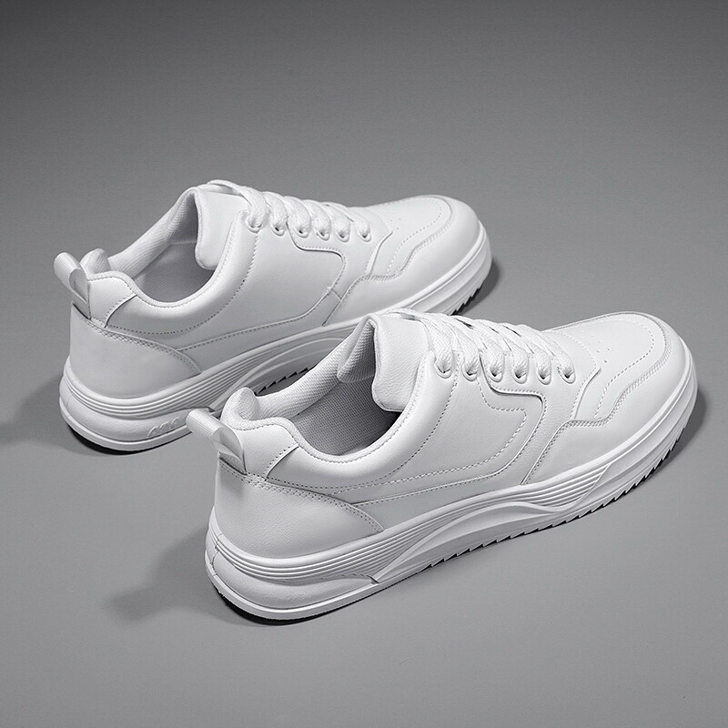 Originalne proljetne kožne muške niske cipele Prozračne ravne tinejdžerske tenisice Ležerne visokokvalitetne bijele neklizajuće Zapatillas Hombre