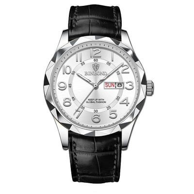 BINBOND Κορυφαία ανδρικά ρολόγια πολυτελείας Business Top Brand Man Ρολόι χειρός Αδιάβροχο Luminous Date Week Ανδρικό ρολόι Quartz υψηλής ποιότητας