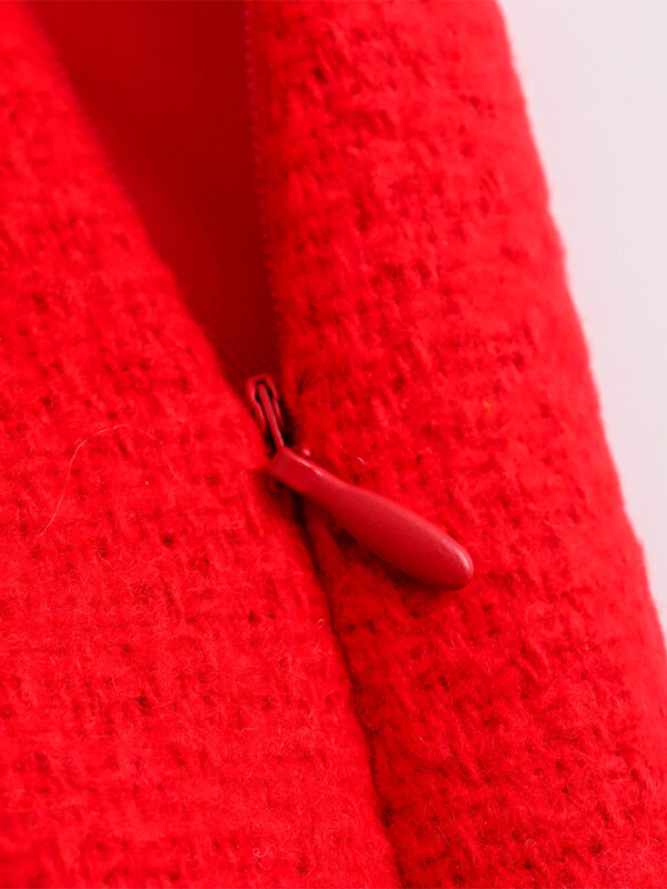 Dvodijelni setovi za žene 2024. High Street modni setovi od tvida s teksturom Odjevni kompleti Jakna s patentnim zatvaračem i mini suknja visokog struka Co Ord Set