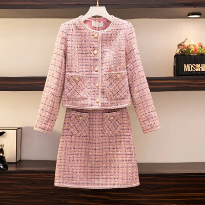 Costum Fusta femei primăvară și toamnă 2023 New Explosions Scurt temperament de înaltă calitate Costum din două piese la modă de celebrități