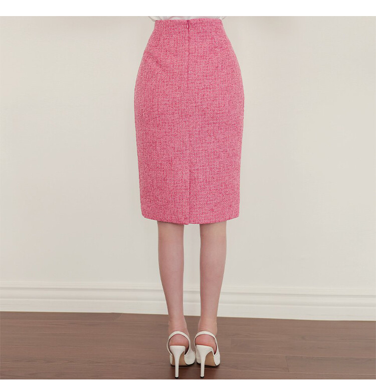 Korejsko modno odijelo od tvida, jesenski sako s jednorednim kopčanjem, kaput s V izrezom + dvodijelni komplet suknje s pencil džepovima visokog struka, ženska odjeća