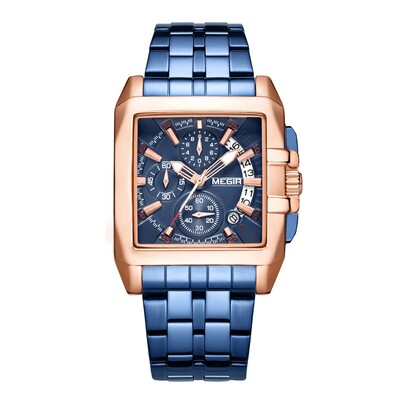 MEGIR originaal luksuslik meeste käekell roostevabast terasest meeste kvartskäekellad ärisuure numbrilauaga käekellad Moda Relogio Masculino