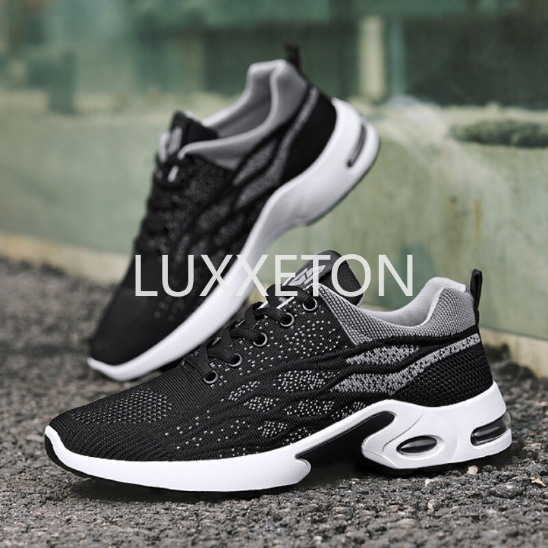 Muške prozračne vulkanizirane cipele 2024. Prozračne pletene sportske tenisice za velike veličine, modne tenisice na vezanje za hodanje i trčanje
