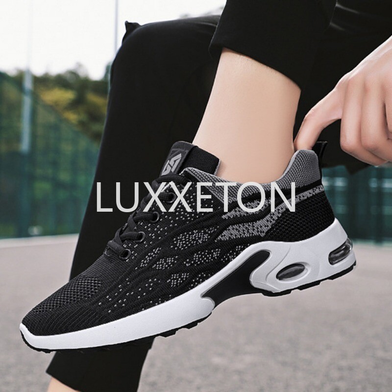 Muške prozračne vulkanizirane cipele 2024. Prozračne pletene sportske tenisice za velike veličine, modne tenisice na vezanje za hodanje i trčanje