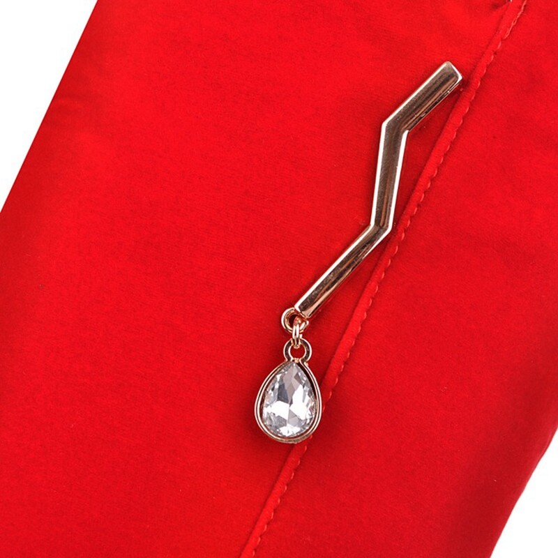 Girseaby Visoke čizme do koljena, okrugli vrh, klinasta peta, patentni zatvarač, šarmantne cipele sa skrivenom petom, veličina 44, crne zimske ležerne čizme F1297