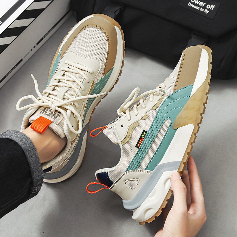 Ljetne muške cipele Prozračne mreže Ležerne sportske cipele za povećanje visine Trčanje 2024 Nove mladenačke cipele s mekim potplatom Tata Trendy