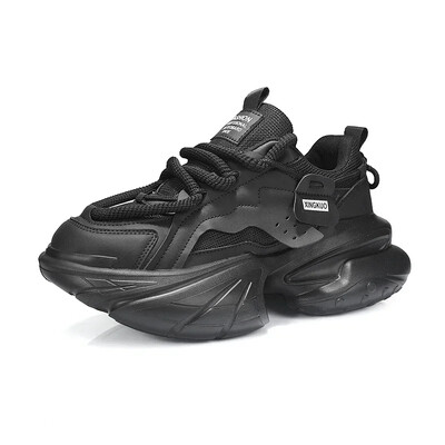 Пролетно-есенни модни дишащи мъжки маратонки 2023 г. Нови мъжки вулканизирани обувки с връзки и повишена дебела подметка Tenis Masculino