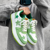 Novi trend neklizajuće cipele za dasku, studentska omladinska modna obuća za sport i slobodno vrijeme, platnene cipele patchwork zvijezde