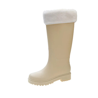 Modne svestrane ženske duge kišne čizme Vodootporne neklizajuće vanjske cipele Udobne gumene cipele Tople