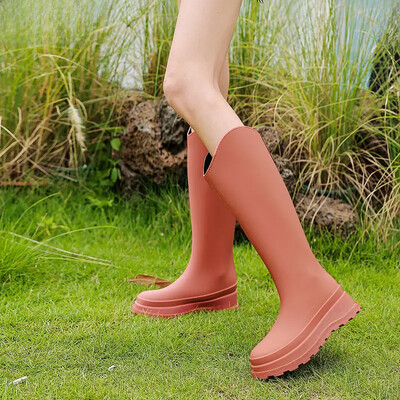 Modna ženska gornja odjeća Visoke čizme za kišu Duge cipele za vodu Protuklizne Otporne na habanje Za radnu kuhinju