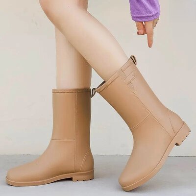 Modna ženska gornja odjeća Visoke čizme za kišu Duge cipele za vodu Protuklizne Otporne na habanje Za radnu kuhinju