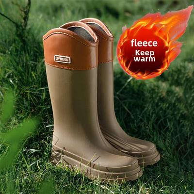 Μοντέρνα γυναικεία παπούτσια βροχής Ελαφριά με ψηλές μπότες αδιάβροχα αντιολισθητικά μποτάκια ενηλίκων Νέου στυλ Λαστιχένια παπούτσια με μακριά μπότα