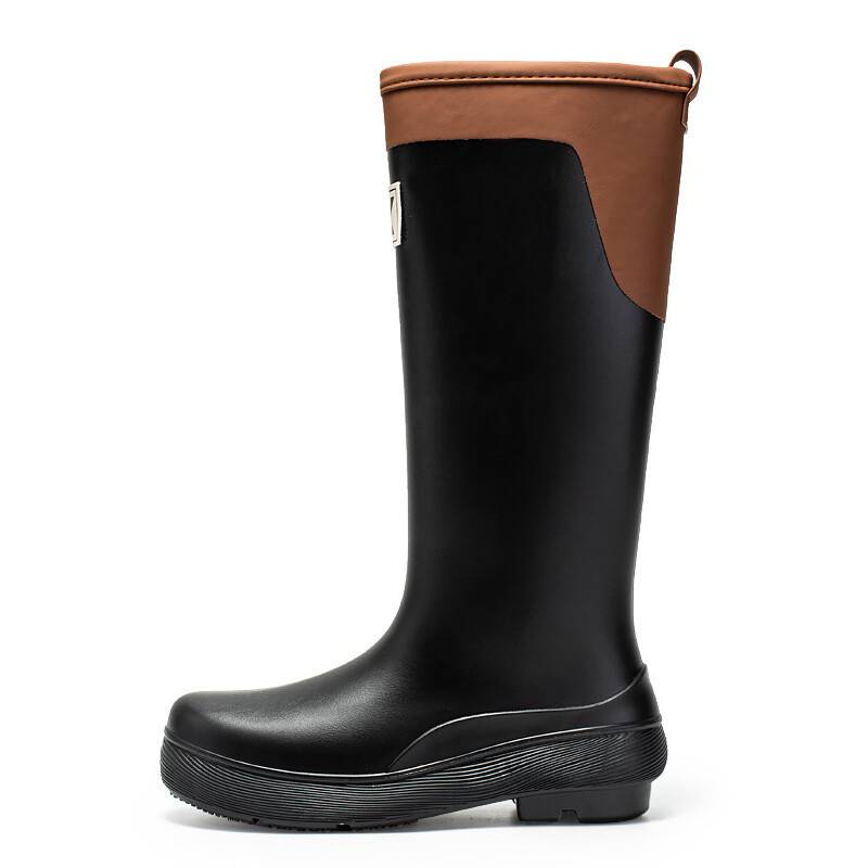 Aukšto vamzdžio lietaus batai moteriški madingi lietaus batai lauko storapadžiai vandeniui atsparūs batai guminiai batai