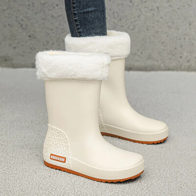 Moodsad mitmekülgsed naiste vihmajalatsid Korea Trend veekindlad libisemisvastased kummisaapad soojad Taobao Crossbody Explosion