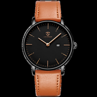 Ανδρικό ρολόι Μινιμαλιστικής μόδας Απλό ρολόι καρπού αναλογικό ραντεβού με ταινία από πλέγμα από ανοξείδωτο ατσάλι