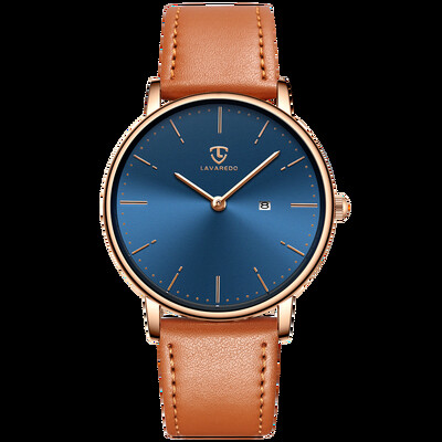 Ανδρικό ρολόι Μινιμαλιστικής μόδας Απλό ρολόι καρπού αναλογικό ραντεβού με ταινία από πλέγμα από ανοξείδωτο ατσάλι