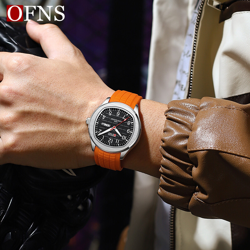 OFNS Novi modni muški sat Vojni vodootporan s automatskim datumom Kvarcni muški sat Tinejdžerski visokokvalitetni sportski sat za slobodno vrijeme Vruće